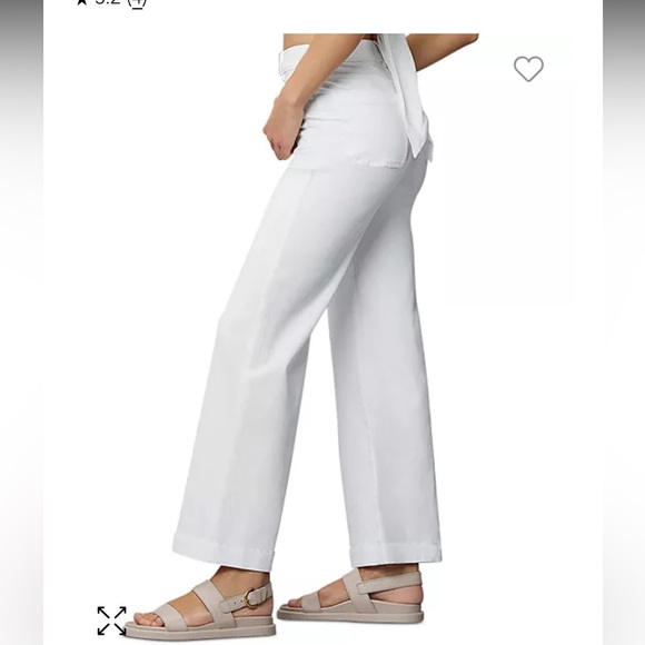 DL1961 Hepburn High Rise Wide Leg Jeans in White Tide - Picture 3 of 11